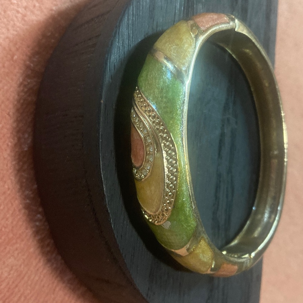 Colorful Enamel Bangle Bracelet